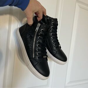 Steve Madden Black High-Top Sneakers